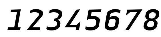 Linotype Authentic Small Serif Italic Font, Number Fonts