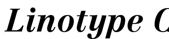 Linotype Centennial LT 76 Bold Italic Font