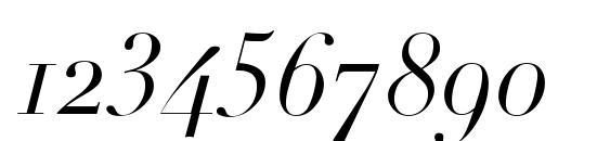 Linotype Didot Italic Oldstyle Figures Font, Number Fonts