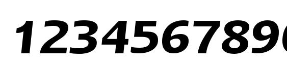 Linotype Ergo Demi Bold Italic Font, Number Fonts