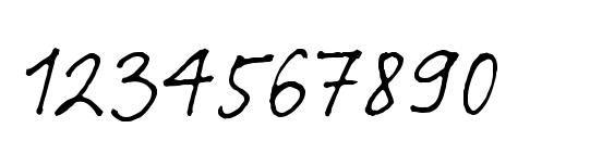 Linotype Feltpen Regular Font, Number Fonts