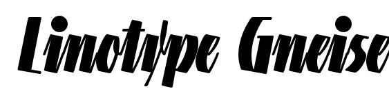 Linotype Gneisenauette Black font, free Linotype Gneisenauette Black font, preview Linotype Gneisenauette Black font
