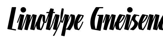 Linotype Gneisenauette Bold Font