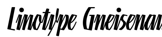 Linotype Gneisenauette Regular Font