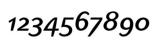 Linotype Inagur Italic Font, Number Fonts
