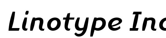 шрифт Linotype Inagur Medium Italic, бесплатный шрифт Linotype Inagur Medium Italic, предварительный просмотр шрифта Linotype Inagur Medium Italic