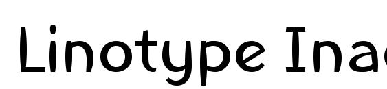 Linotype Inagur Regular font, free Linotype Inagur Regular font, preview Linotype Inagur Regular font
