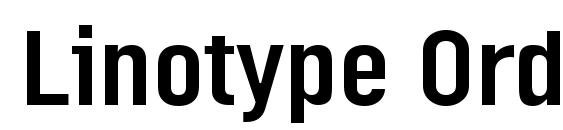 Linotype Ordinar Regular font, free Linotype Ordinar Regular font, preview Linotype Ordinar Regular font