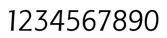 Linotype Pisa Light Font, Number Fonts