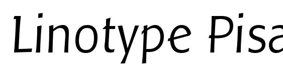 Linotype Pisa Light font, free Linotype Pisa Light font, preview Linotype Pisa Light font