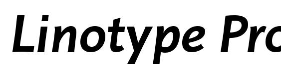 Linotype Projekt Bold Italic Font