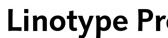 Linotype Projekt Bold Font