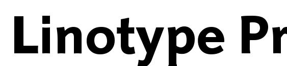Linotype Projekt Heavy Font