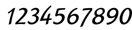 Linotype Rana Italic Font, Number Fonts