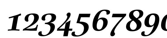 Linotype Really Demi Bold Italic Font, Number Fonts