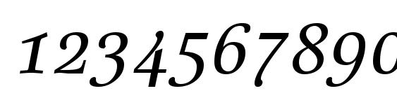 Linotype Really Medium Italic Font, Number Fonts