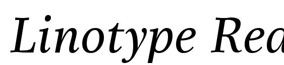 Linotype Really Medium Italic Font