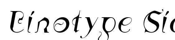 Linotype Sicula Oblique Font
