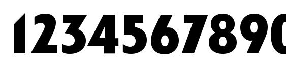 Linotype Spitz Black Font, Number Fonts