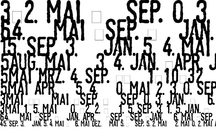 specimens Linotype Tagesstempel Normal font, sample Linotype Tagesstempel Normal font, an example of writing Linotype Tagesstempel Normal font, review Linotype Tagesstempel Normal font, preview Linotype Tagesstempel Normal font, Linotype Tagesstempel Normal font