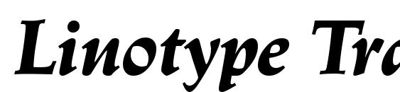 Linotype Trajanus BlackItalic Font