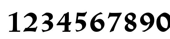 Linotype Trajanus Bold Font, Number Fonts