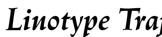 Linotype Trajanus BoldItalic Font