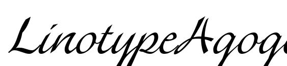 шрифт LinotypeAgogo, бесплатный шрифт LinotypeAgogo, предварительный просмотр шрифта LinotypeAgogo
