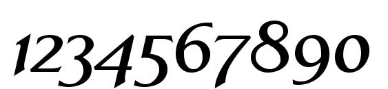 LinotypeAperto BoldItalic Font, Number Fonts