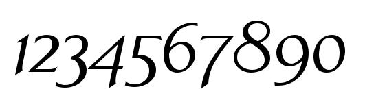 LinotypeAperto Italic Font, Number Fonts