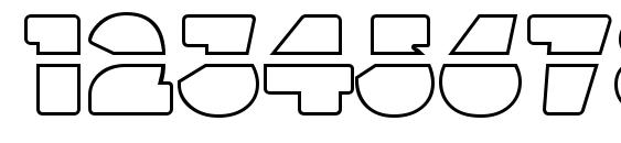 LinotypeBlackWhiteOutLineLaser Font, Number Fonts