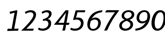 LinotypeFinnegan Italic Font, Number Fonts