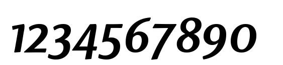 LinotypeFinneganOsF MediumItalic Font, Number Fonts