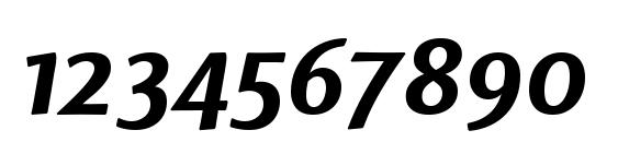 LinotypeFinneganSC BoldItalic Font, Number Fonts