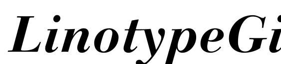 LinotypeGianotten BoldItalic Font