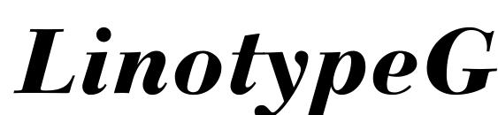 LinotypeGianotten HeavyItalic Font