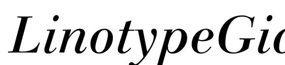 LinotypeGianotten Italic Font