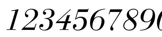 LinotypeGianotten LightItalic Font, Number Fonts