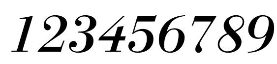 LinotypeGianotten MediumItalic Font, Number Fonts