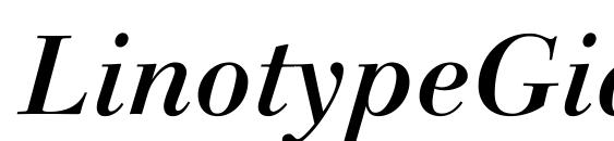 LinotypeGianotten MediumItalic Font