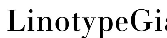 LinotypeGianotten Regular Font