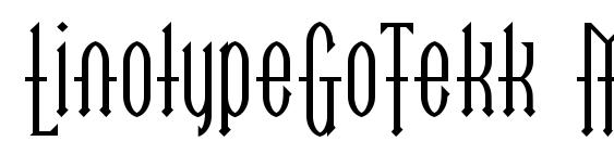 LinotypeGoTekk Medium Font