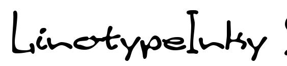 LinotypeInky Script font, free LinotypeInky Script font, preview LinotypeInky Script font