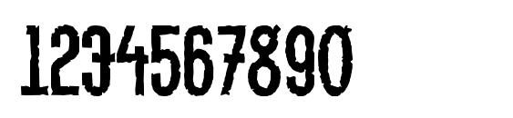 LinotypeMethod Eroded Font, Number Fonts