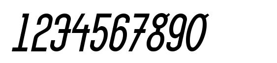 LinotypeMethod LightOblique Font, Number Fonts