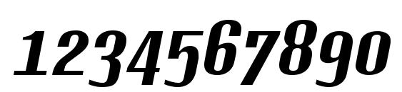 LinotypeOctane BoldItalic Font, Number Fonts