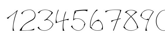 LinotypeSalamander Regular Font, Number Fonts