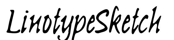 LinotypeSketch font, free LinotypeSketch font, preview LinotypeSketch font