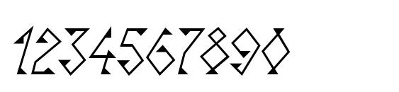 LinotypeSunburstWest Regular Font, Number Fonts