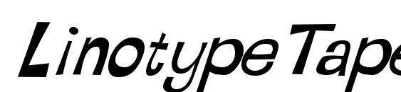 LinotypeTapeside BoldOblique font, free LinotypeTapeside BoldOblique font, preview LinotypeTapeside BoldOblique font